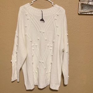 Ava & Vic Chunky knit sweater NWT